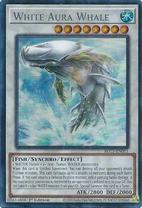 White Aura Whale (Silver) (Ultra Rare) [BLC1-EN011] 1st Edition