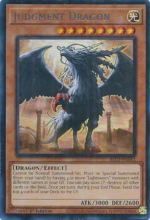 Judgment Dragon (Silver) (Ultra Rare) [BLC1-EN012] 1st Edition