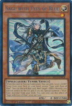 Sage with Eyes of Blue (Silver) (Ultra Rare) [BLC1-EN014] 1st Edition