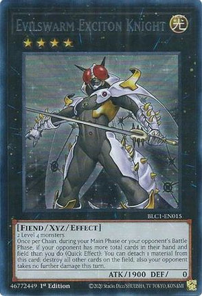 Evilswarm Exciton Knight (Silver) (Ultra Rare) [BLC1-EN015] 1st Edition