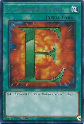 E - Emergency Call (Silver) (Ultra Rare) [BLC1-EN032] 1st Edition