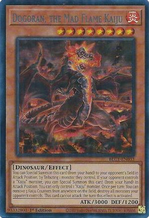 Dogoran, the Mad Flame Kaiju (Silver) (Ultra Rare) [BLC1-EN033] 1st Edition