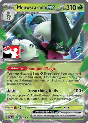 Meowscarada ex 15/193 - Prize Pack Series Cards Holofoil
