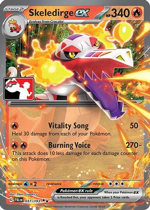 Skeledirge ex 37/193 - Prize Pack Series Cards Holofoil