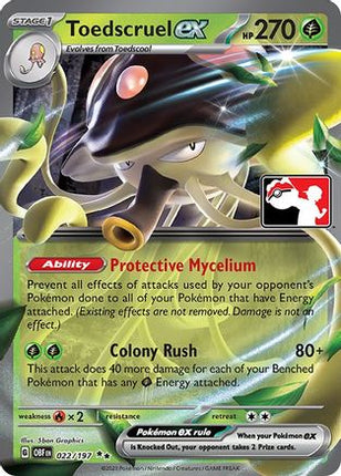 Toedscruel ex 022- Prize Pack Series Cards Holofoil