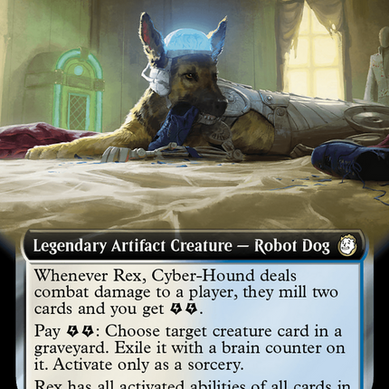 Rex, Cyber-Hound (Extended Art) [Fallout] Surge Foil