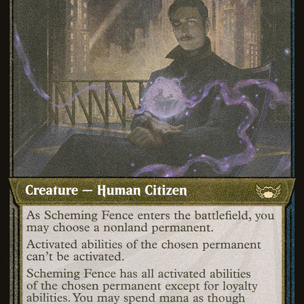 Scheming Fence (Showcase) [Streets of New Capenna] Foil