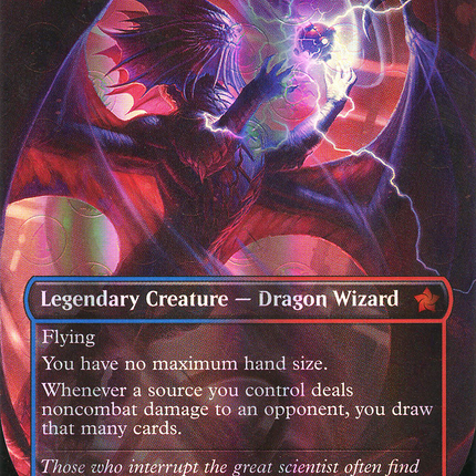 Niv-Mizzet, Visionary (Borderless) [Foundations] Mana Foil
