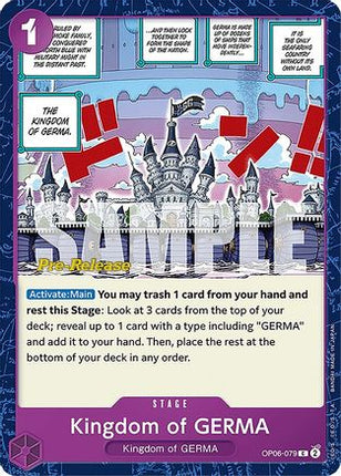 Kingdom of GERMA (OP06-079) - Wings of the Captain Pre-Release Cards