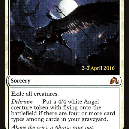 Descend upon the Sinful [Shadows over Innistrad Promos] Prerelease Foil
