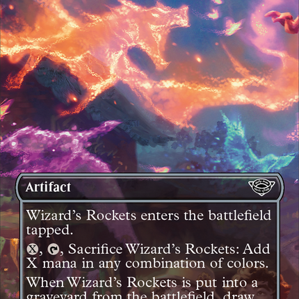 Wizard's Rockets (Borderless) [The Lord of the Rings: Tales of Middle-earth] Prerelease