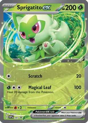 Sprigatito ex - 087 - 87/null [SV: Scarlet & Violet Promo Cards] Holofoil