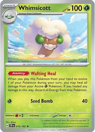 Whimsicott - 15/null [SV05: Temporal Forces] Holofoil