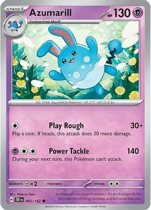 Azumarill - 65/null [SV05: Temporal Forces] Reverse Holofoil