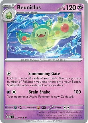 Reuniclus - 072/162 [SV05: Temporal Forces] Reverse Holofoil