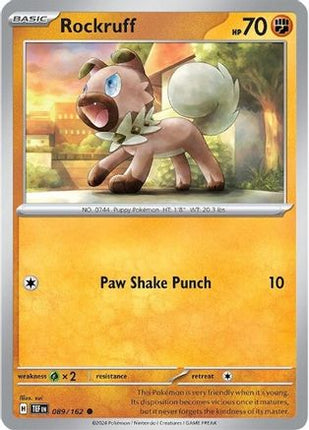 Rockruff - 89/null [SV05: Temporal Forces] Reverse Holofoil