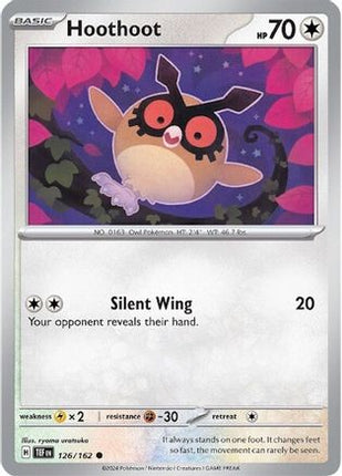Hoothoot - 126/null [SV05: Temporal Forces] Reverse Holofoil