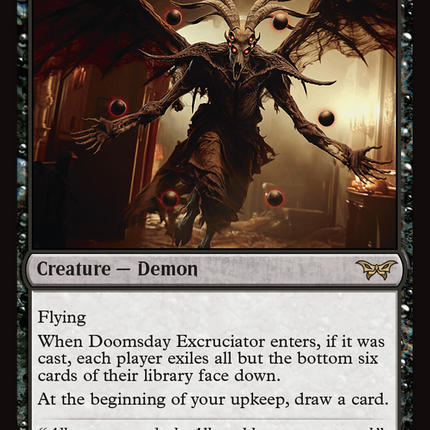 Doomsday Excruciator [Duskmourn: House of Horror] Foil