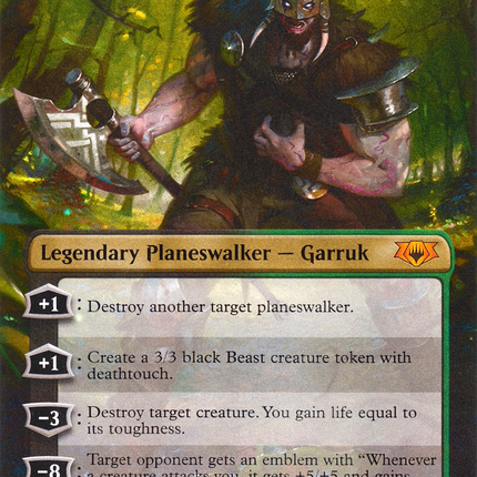 Garruk, Apex Predator (Borderless) [Mythic Edition] Foil