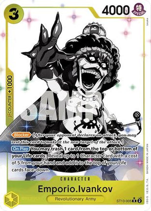 Emporio.Ivankov (Parallel) (ST13-005) - Ultra Deck: The Three Brothers Foil