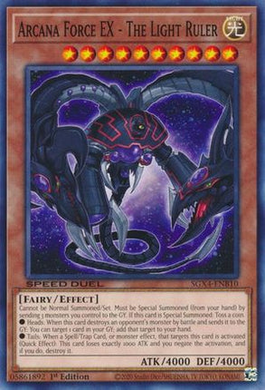 Arcana Force EX - The Light Ruler [SGX4-ENB10] Common / Short Print 1st Edition