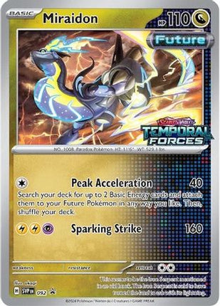 Miraidon - 092 (Prerelease) - 92/null [SV: Scarlet & Violet Promo Cards] Holofoil