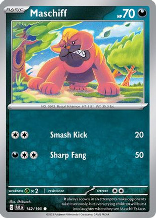 Maschiff - 142/193 (Cosmos Holo) [Miscellaneous Cards & Products] Holofoil