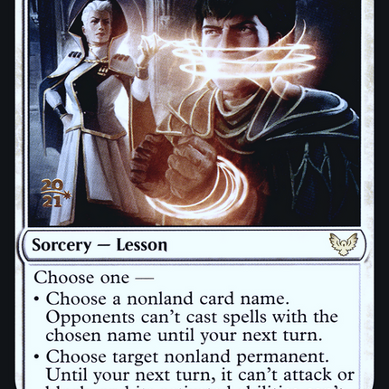 Academic Probation (lesson) [Strixhaven: School of Mages Promos] Prerelease Foil