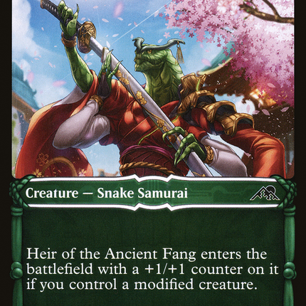 Heir of the Ancient Fang (Showcase) [Kamigawa: Neon Dynasty]