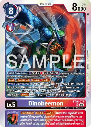 Dinobeemon [BT16-077] [Beginning Observer] Foil