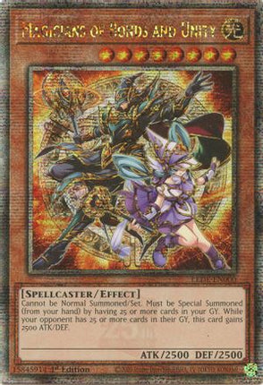 Magicians of Bonds and Unity  [LEDE-EN000] (Quarter Century Secret Rare) 1st Edition