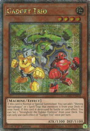 Gadget Trio  [LEDE-EN004] Quarter Century Secret Rare 1st Edition