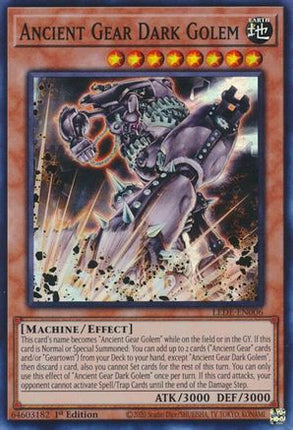 Ancient Gear Dark Golem[LEDE-EN006] (Super Rare) 1st Edition