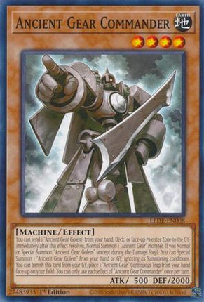 Ancient Gear Commander (Common / Short Print) [LEDE-EN008] 1st Edition