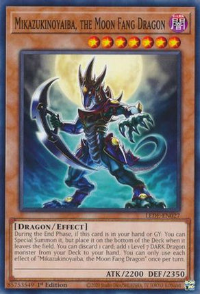 Mikazukinoyaiba, the Moon Fang Dragon [LEDE-EN027] (Common / Short Print) 1st Edition