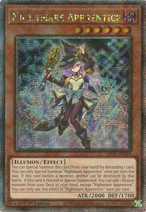 Nightmare Apprentice (Quarter Century Secret Rare)  [LEDE-EN029] 1st Edition