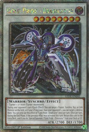 Gold Pride - Eradicator  [LEDE-EN041] Quarter Century Secret Rare 1st Edition