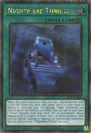Nightmare Throne (Quarter Century Secret Rare)  [LEDE-EN061] 1st Edition