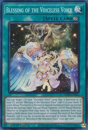 Blessing of the Voiceless Voice (Super Rare) [LEDE-EN062] 1st Edition