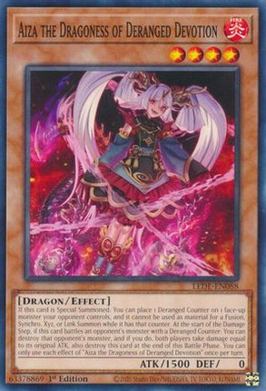 Aiza the Dragoness of Deranged Devotion[LEDE-EN088] (Common / Short Print) 1st Edition