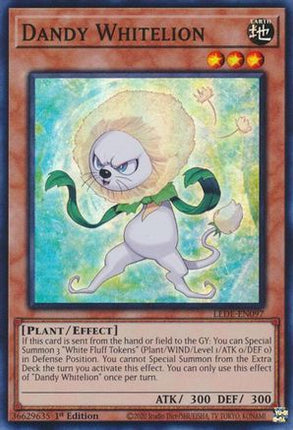 Dandy Whitelion (Super Rare) [LEDE-EN097] 1st Edition