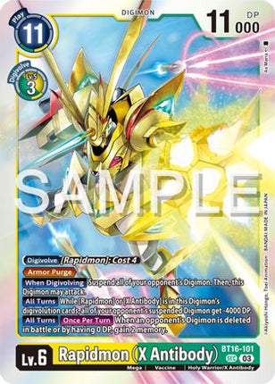 Rapidmon (X Antibody) [BT16-101] [Beginning Observer] Foil