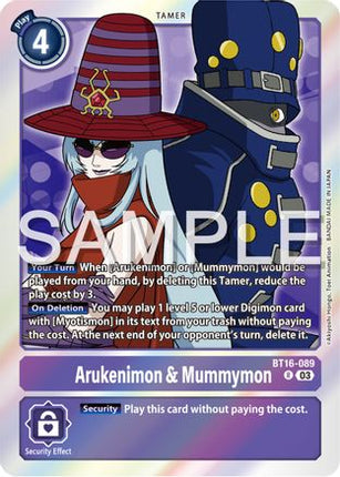 Arukenimon & Mummymon [BT16-089] [Beginning Observer] Foil