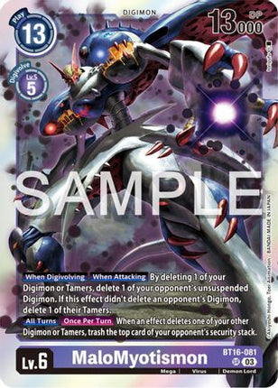 MaloMyotismon [BT16-081] [Beginning Observer] Foil