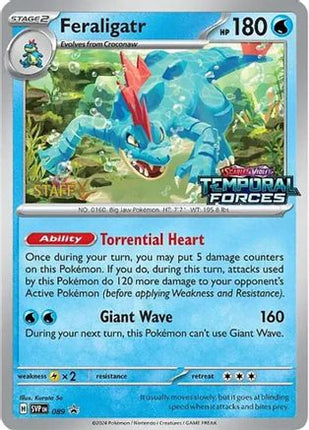 Feraligatr - 089 (Prerelease) [Staff] - 89/null [SV: Scarlet & Violet Promo Cards] Holofoil