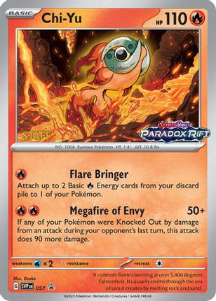 Chi-Yu - 057 (Prerelease) [Staff] - 57/null [SV: Scarlet & Violet Promo Cards] Holofoil