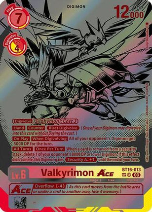 Valkyrimon Ace (Textured) [BT16-013] [Beginning Observer] Foil
