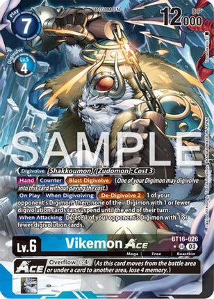 Vikemon Ace (Alternate Art) [BT16-026] [Beginning Observer] Foil