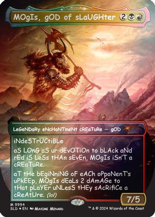 MOgIs, gOD of sLaUGHter (9994) (Rainbow Foil) [Secret Lair Drop Series] Foil