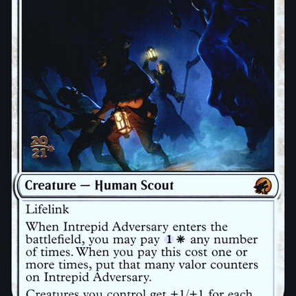 Intrepid Adversary [Innistrad: Midnight Hunt Promos] Prerelease Foil